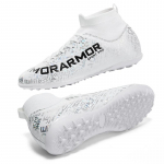 31-48 Kvaliteetne Kvaliteetne noorte jalgpallijalatsid Katkised trukid Meeste paelad Kummi Pehme Tald Suured Jalgpallisaapad 31 valge