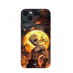 Coque - Maniacase - iPhone 14 Plus - Noir - Motif Naruto Lune 3D - Souple