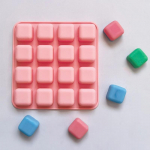 16 Cavity Square Cake K&uuml;psetamine Silikoonist Vorm Tarretis &Scaron;okolaadi Tr&uuml;hvlid Brownie Pudingi Vormid Seep Vormikoogi Kaunistamise T&ouml;&ouml;riistad