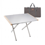 V&auml;ike terasest kokkupandav laud, mida on lihtne hoiustada, k&otilde;rge temperatuuri suhtes vastupidav, meeldiv kiire paigaldus Small