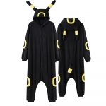 Lehm Kigurumi Umbreon Anime Onesies Naiste Meeste Kombinesoonid Naljakas &uuml;likond t&auml;iskasvanutele m&otilde;eldud talvise pidžaamafestivali komplekti loomade kost&uuml;&uuml;mid ja kost&uuml;&uuml;mid XL( fit 174-185cm)