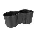 Konsooli joogipudeli sisestuse hoidik Double Hole Auto Interior Accessories Auto veetassi hoidik Tesla Model 3/Y Universaalne PVC