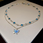 Looduslikust kivist kaelakee magus dopamiinp&auml;rl Barokne kaelakee lihtne rangluukett moodne temperament aksessuaar