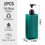 3/1 tk plastist &scaron;ampooni palsami jaoturi pudelid vannitoa t&uuml;hje korduvt&auml;idetava pumbaga losjooni pudeliga kosmeetilise seebi konteinerite komplekt