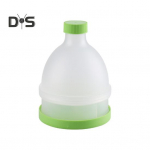 Protein Powder Cup Pill Box 70 ml Lekkekindel valgupulbri konteiner Lehtri disainiga kaasaskantav toidulisandi tass treeningreisimiseks 70ml roheline