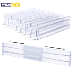 1/4/6 tk sahtlijagajad, korraldajad, 8 pakki, reguleeritavad k&ouml;&ouml;gisahtli hoiuruumid, l&auml;bipaistvad plastsahtlite eraldajad riietele 6PCS