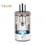 Elektriline meigipintsli puhastusvahend USB-toitega 7000 p/min multifunktsionaalne automaatne kosmeetikapintsli puhastusmasin kuivati ​​pintsli pesuvahendi konteiner must