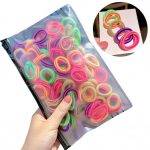 Laste juuksen&ouml;&ouml;r, 100 tk kummipael, beebi juukses&otilde;rmus, laste peapael, juuste aksessuaarid 100pcs/bag mitmev&auml;rviline