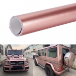 Matt Metallik Roosa Kuld Vin&uuml;&uuml;lkile Autokile PVC Kleebised Leht Telefoni S&uuml;learvuti Kleebis &Otilde;hukanalitega Vaba 20cm X 152cm
