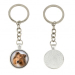 Collie Rough, Long-Haired Collie - keychain in a box, own photo, keychain pendant from Art-Dog brand