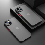 P&otilde;rutuskindel armor matt &uuml;mbris iPhone'ile 16 15 14 13 12 11 Pro Max XR XS X 7 8 Plus SE Mini luksuslik silikoonist p&otilde;rkeraua l&auml;bipaistev k&otilde;va arvuti kate iPhone 16 Pro must
