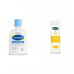 Cetaphil Gentle Skin Cleanser 125 ml Hydrating, Niacinamide Vitamin B5 , Skin Sun Spf 50 Sunscreen ,Protection Light Gel Water,Vitamin E 50 Ml