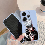 Anime Jujutsu Kaisen pehme silikoon&uuml;mbris Xiaomi Redmi Note 13 Pro 13C jaoks Samsung A35 A55 M35 M34 iPhone Huawei Honor kaamera kaitsev p&otilde;rutuskindel kate Samsung Galaxy S20 sinine