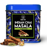 SININE TEE - India Chai Masala tee - Serveeritakse Indigo peal - Rahustav Masala tee - 50 grammi - 50+ tassi | MASALA V&uuml;rtsikas tee | Ingver, kardemon, kaneel