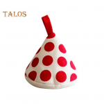 Soojusisolatsioonikindad Libisemiskindlad K&ouml;&ouml;git&ouml;&ouml;riist Vastupidav kolmnurkne poti k&auml;epideme kork K&otilde;rget temperatuuri taluvad puuvillased ahjukindad rippuvate r&otilde;ngastega punane