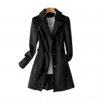 S&uuml;gis-kevadine naiste jope, lahtise kraega, &uuml;herealine, keskmise pikkusega, &uuml;hev&auml;rviline, pendeldamise mantel, matkajakk, tuulejope M khaki