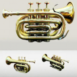 Vintage merenduslik poleeritud trompet &otilde;pilastele Muusikaline trompet bugle sarv