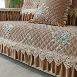 Euroopa stiilis suur seelik-diivani kate Four Seasons universaalne diivanipadi pitskaunistus libisemisvastane istmepadi seljatoe r&auml;tik 40x70cm 3edge 18cm