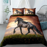 Jooksev hobune 3D voodipesukomplekt King Queen Double Full Twin Single suurus voodipesukomplekt 135x200cm 2pcs