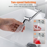 1080 kraadi p&ouml;&ouml;ratav filtrisegisti pikendaja universaalne aeraatori veekraan k&ouml;&ouml;ki s&ouml;&ouml;gitubadesse