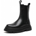 Meeste Luksuslik Mood Lava &Ouml;&ouml;klubi K&otilde;rged Chelsea Saapad Must Ehtsast Nahast Kingad Kauboi Platvormsaapad Pikad Mootorrattasaapad Mees 44