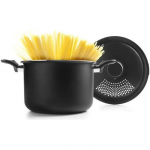 IBILI - Pastapott kurnakaanega, 22 cm, Alumiinium, Mittekleepuv, Induktsioonpliidiga &uuml;hilduv