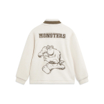 Li Ning X Disney Monsters University V&auml;rviplokk Fliis Soe L&otilde;tv Kootud Pikkade Varrukatega Jakk Meeste Jakk AFDT655-3 XL white