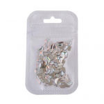 100 tk/kott K&uuml;&uuml;nte Rhinestone Lame Tagak&uuml;lg Erinevad Stiilid Lihtne Kleepida S&auml;rav K&uuml;&uuml;nedekoratsioon Faux Kristall Ebakorrap&auml;rase Kujuga K&uuml;&uuml;nte Kunsti V&otilde;lu K&auml;sit&ouml;&ouml; Tarvikud