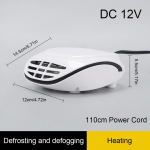 Autosoojendi ventilaator 120W DC 12V autosoojendus elektriline soojendus Auto tuuleklaasi soojendus udueemaldus auto uduvastane soojendus Heating valge