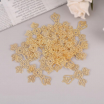 20 tk Metallist filigraansed ristlilled, viilutatud amuletid, alused, ehted, isetehtud komponendid, filigraansed amuletid, tarvikud kuld