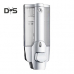 350ml Seinale paigaldatav manuaalne seebidosaator vannituppa Lihtsalt t&auml;idetav du&scaron;igeeli dosaator suure mahutavusega &scaron;ampooni palsam Unilateral valge