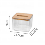 P&otilde;hjamaade minimalistlik puidust salvr&auml;tikukarbi kaane hoidja korraldaja moodne lauaarvuti l&auml;bipaistev ristk&uuml;likukujuline bambusest n&auml;osalvr&auml;tikute dosaator