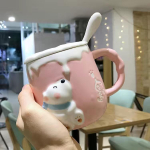 Armas multikas j&auml;&auml;karu kruus reljeefne keraamiline tass kohvitass piimatass veetassi joogikomplekt