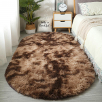 Ovaalne kohev vaip Shaggy vaip voodi matt Armas v&auml;rviline elutoa vaip pikkade juustega vaip Kodukaunistus 160x200cm