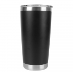 Topsik 20oz Roostevabast terasest vaakumvesipudel Isoleeritud lekkekindel termokruus kaantega &Otilde;llekruusid Joogitarvikud black