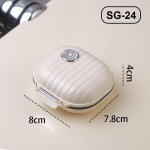 Mini kaasaskantav tabletikarp, reisimine seitsmeks p&auml;evaks, mitme v&otilde;rguga jagatud pakendiga pillid, tabletid, suletud s&auml;ilituskarp, pillide korraldaja igan&auml;dalaselt S