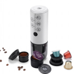 i Cafilas 3-in-1 kaasaskantav espressomasin 17 baari kohv, sobib Nespresso kapslitele, Dolce Gustole ja kohvipulbrile, v&auml;lisreisideks valge