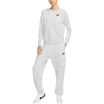 Nike Sportswear Club FW24 Moodne &uuml;mmarguse kaelusega pusa pikkade varrukatega dressipluus Naiste dressipluus Valge DQ5474-051 S
