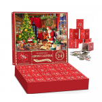 Advendikalender 2025 j&otilde;ulupusle, 24 karpi, 1008 t&uuml;kki j&otilde;ulukalendri pusle poistele, t&uuml;drukutele, teismelistele 24days