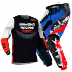 motokrossi k&auml;igukomplekt lastele 4 5 6 7 8 9 10 11 12 13 aastat Noor laps Mootorrattapoiss t&uuml;druk Jersey Pant Kits v&otilde;istluskost&uuml;&uuml;m Off-road Enduro MX MTB M-22