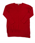 Czerwony sweter damski Pointelle S - Used