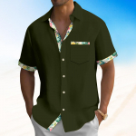Hawaii s&auml;rk meestele, meeste vintage n&ouml;&ouml;pidega keeglis&auml;rgid l&uuml;hikeste varrukatega suvine rannas&auml;rk L