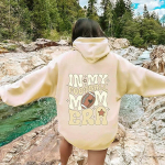 Naiste moe kerged pikkade varrukatega pusadega kapuutsid Graafiline kapuuts XXXL