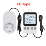 Ketotek Digitaalne termostaadi ajastus Temperatuurikontrolleri pistikupesa Termostaat V&auml;ljalaskeava K&uuml;te Jahutus EU/UK/US Pistik taustvalgustusega