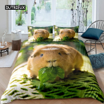 3D Hamstri Tekikott King Queen Suurus Armas Merisiga Voodipesukomplekt Lastele Teismelistele T&auml;iskasvanutele Pere Lemmikloom Loom 2/3tk Tekikott 150x200cm 3pcs