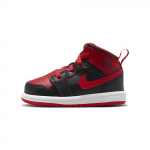 Air Jordan 1 Mid TD Alternate Bred Beebi Tossud Must Valge Tulepunane DQ8425-060 27