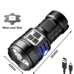 XHP50 Laetav LED Taskulamp &Uuml;lihele Mini Taktikaline Taskulamp V&otilde;imas Veekindel Latern V&auml;litingimustes Telkimiseks T&ouml;&ouml;valgusti 3PCS