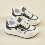 Vabaaja jalutusk&auml;igukingad naistele Mugavad PU-nahast paeltega paksu platvormiga tossud Libisemiskindlad tennised Naiste hingavad jooksujalatsid 35 khaki