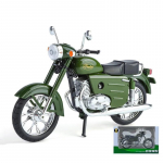 1/10 JAWA 250 sulamist retromootorratta mudel Diecast Metal Street Classic mootorratta mudeli simulatsiooni heli ja kerge lapse m&auml;nguasi kingitus