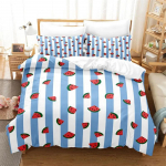 3D suvine troopilise puuvilja tekikott padjap&uuml;&uuml;rikomplekt King Full Size Queen Double Bed tekikott Voodipesu Single Twin Voodipesu Komplektid 135x200cm 2pcs